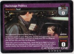 Backstage Politics